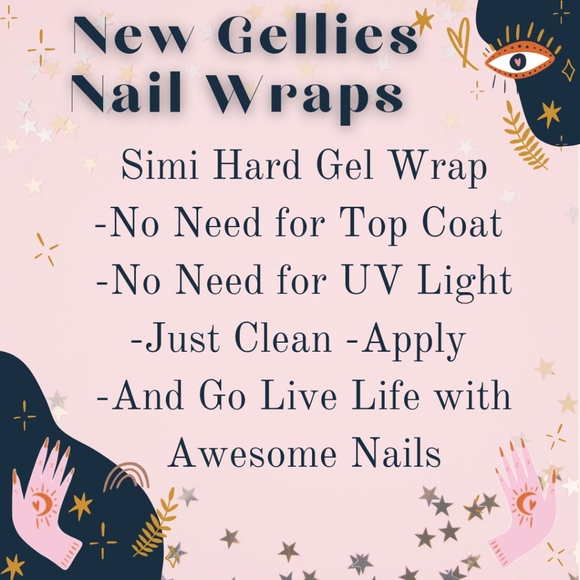 Easy Gellies Nail Wraps - Bright Lavender (solid color) - Picture 2 of 4